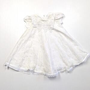 Vintage Bryan Dress Girls Size 3T Cream Lace